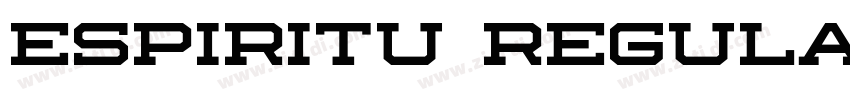 Espiritu Regular字体转换